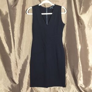 Kenneth Cole v-neck black sleeveless dress